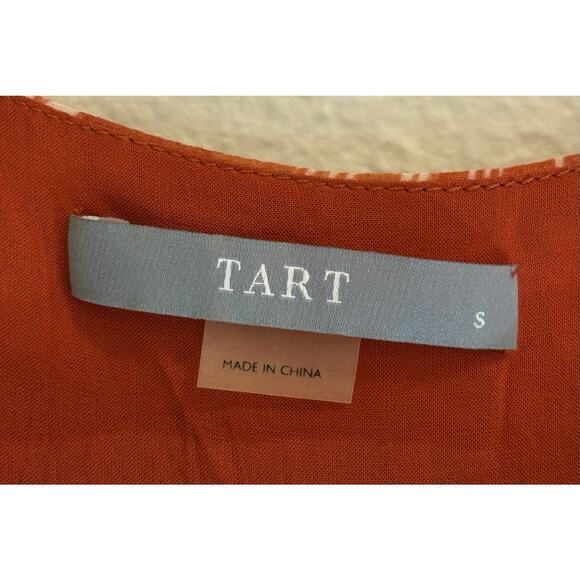 TART Blouse Orange Sleeveless Fall Top Boho | SMALL - Picture 5 of 5